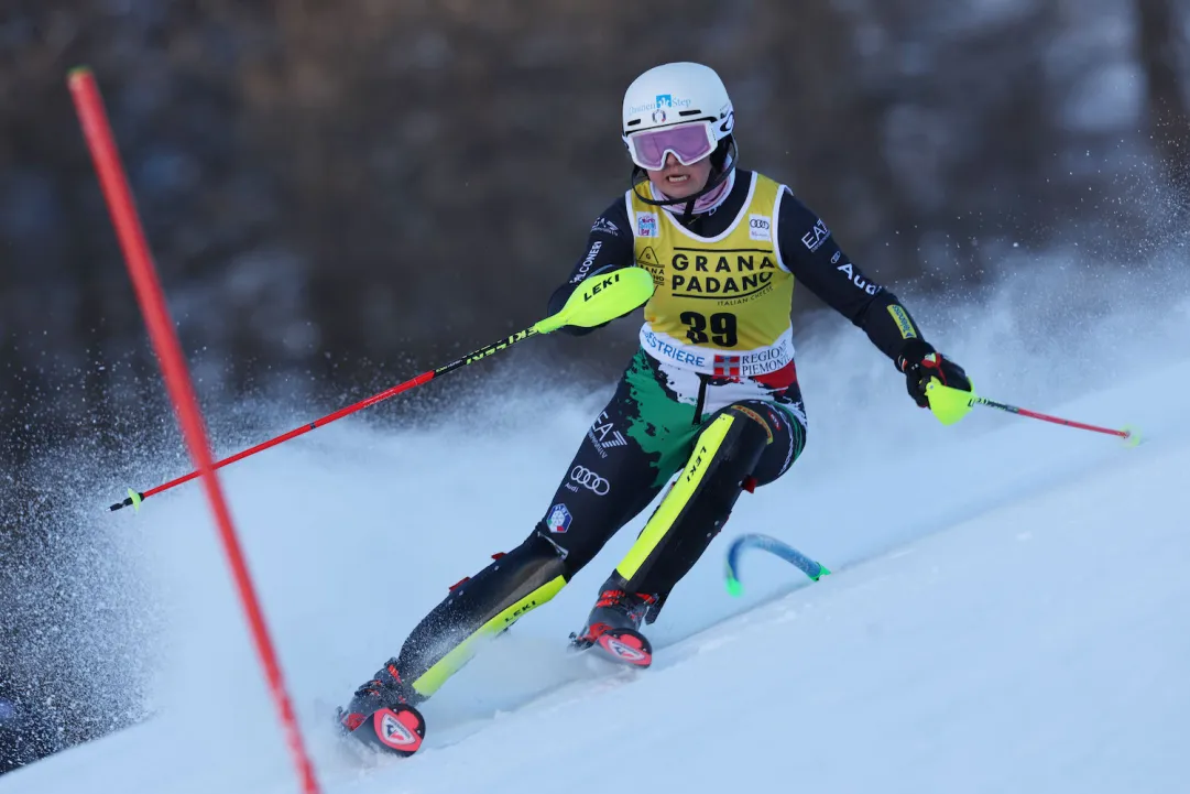 Le azzurre dominano la 1^ manche dello slalom in Valle Aurina: Sola davanti di 5 centesimi a Tschurtschenthaler