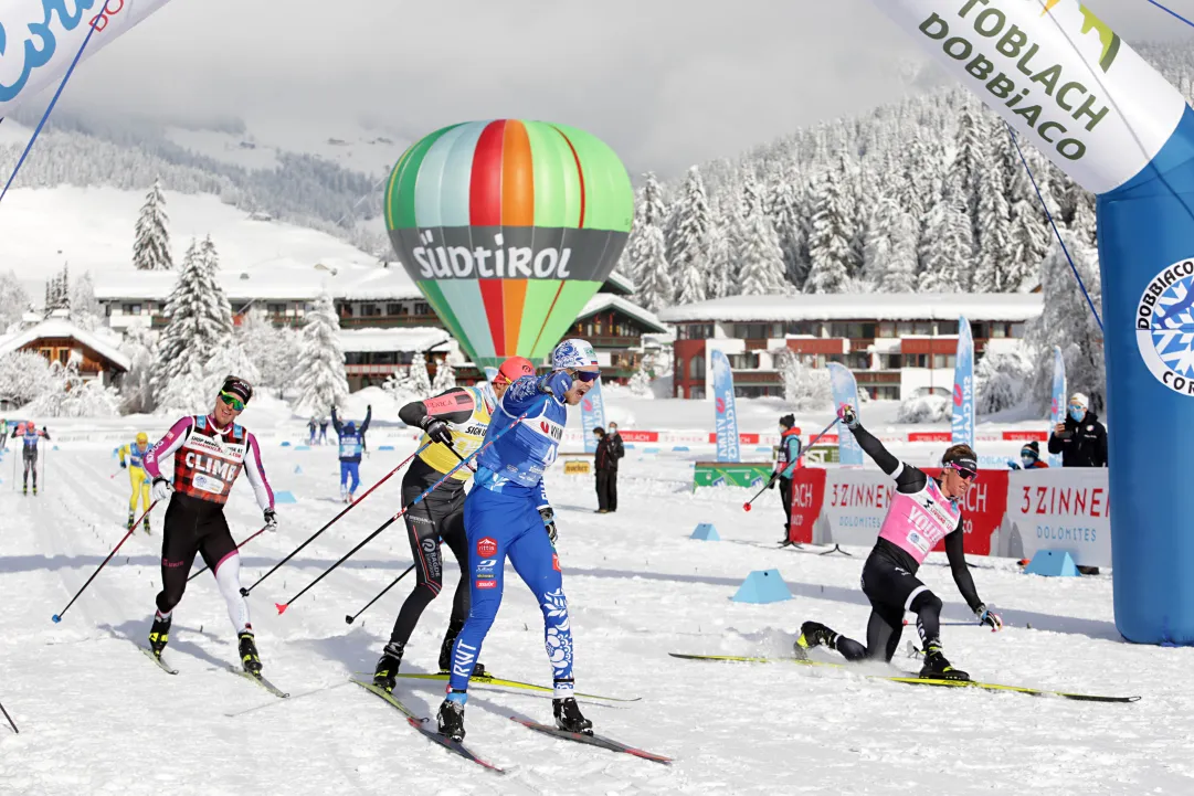 La Dobbiaco-Cortina parla russo e svedese: Vokuev e Korsgren trionfano sui 38 km in classico