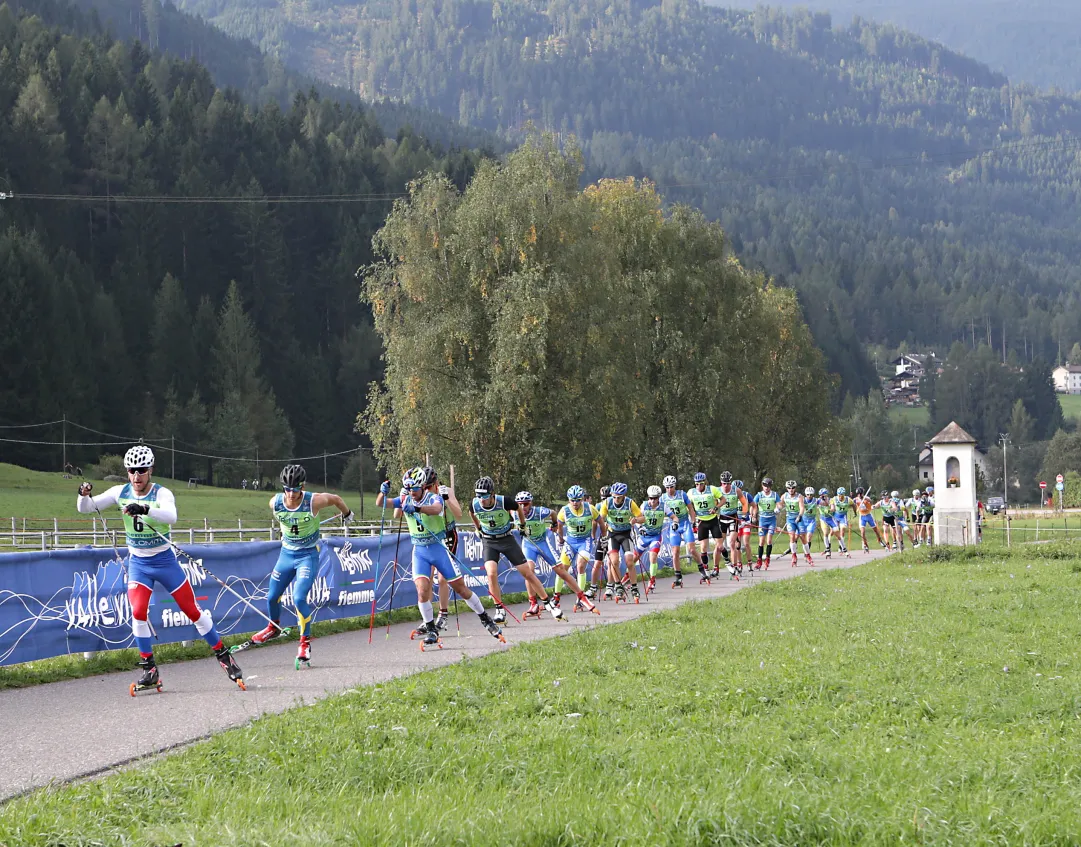 I Mondiali di skiroll in Val di Fiemme: uno spettacolo diviso tra Passo Lavazé, Ziano di Fiemme e il Cermis