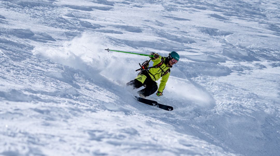 Alberto Magri al test di Skitrab NEVE 93 (2025)