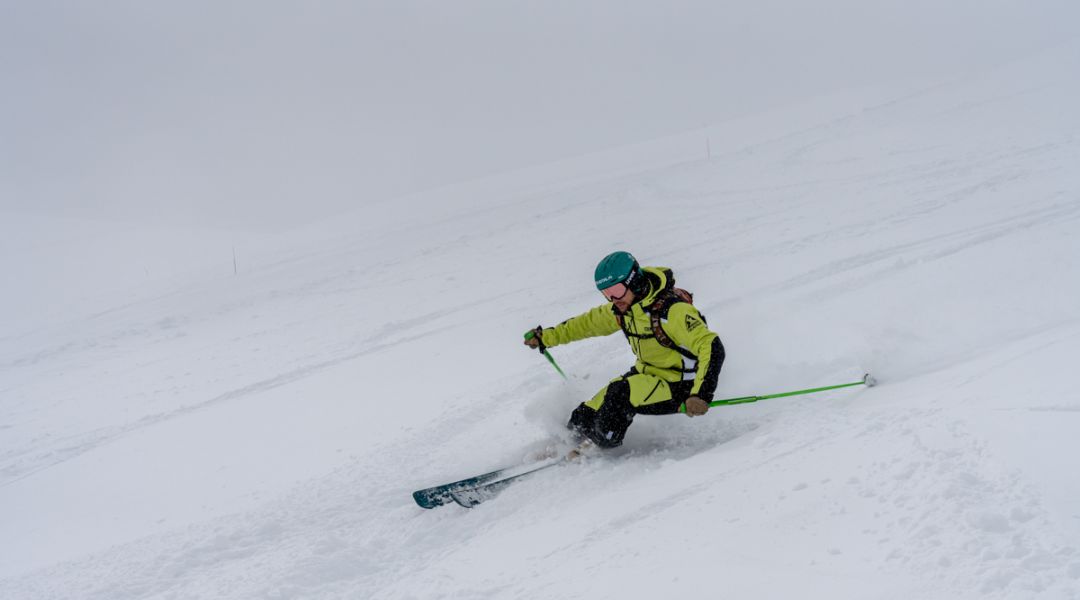 Alberto Magri al test di Skitrab Ortles Pro 90 (2025)