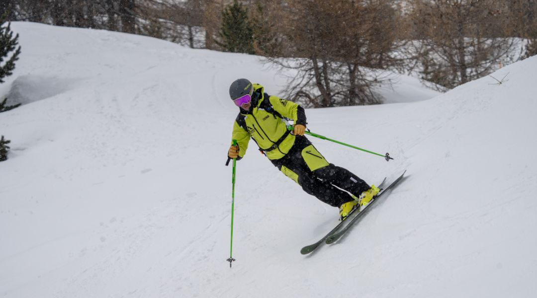 Andrea Ferrari al test di Skitrab Ortles Pro 90 (2025)