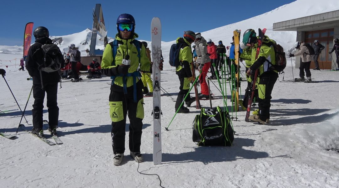 Luca Marchetti al test di Skitrab NEVE 93 (2025)