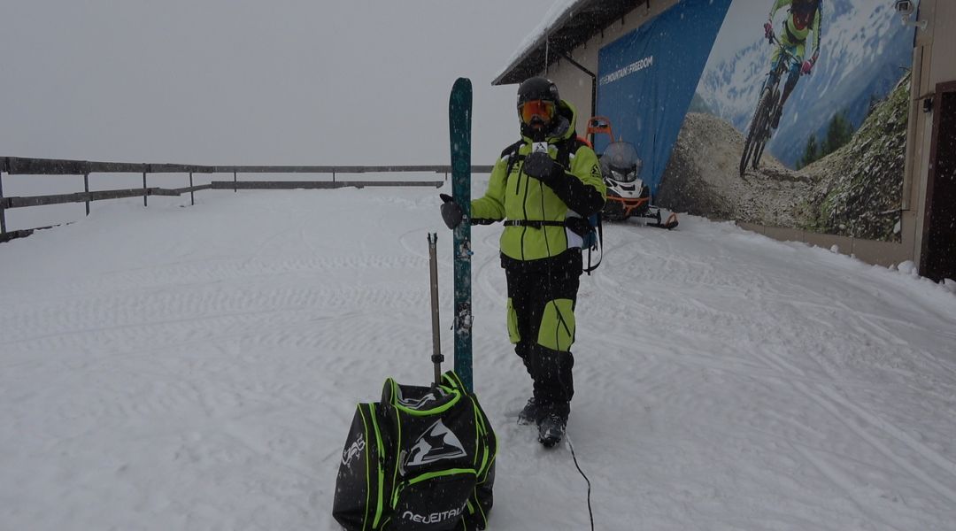 Andrea Bergamasco al test di Skitrab Ortles Pro 90 (2025)