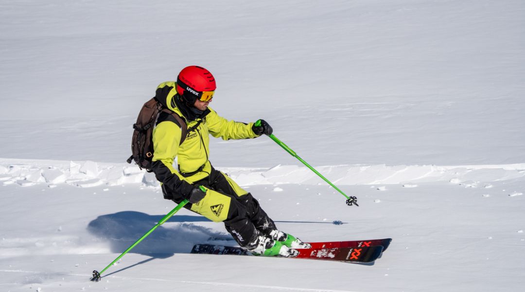 Lorenzo Bregani al test di Volkl Rise Beyonde 96 (2025)