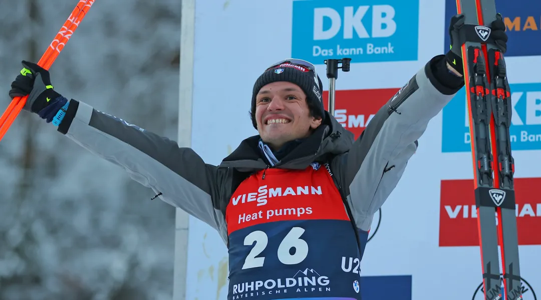 Biathlon: Giacomel trionfa nella Mass Start di Ruhpolding battendo Laegreid e Johannes Boe