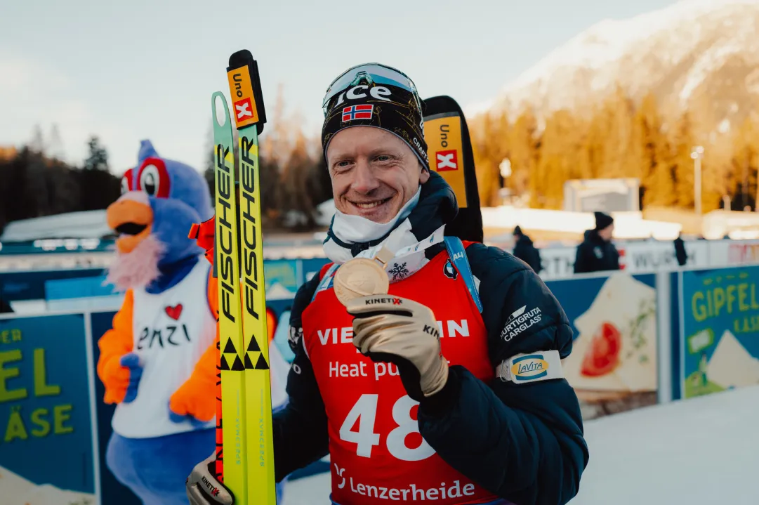 Mondiali Biathlon: A Lenzerheide Johannes Boe scrive 12 con l'Oro nella Pursuit, quinto Giacomel