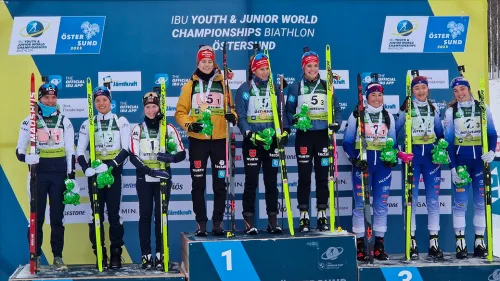 Biathlon Mondiali Giovani: le ragazze italiane conquistano la medaglia di Bronzo nella Staffetta femminile