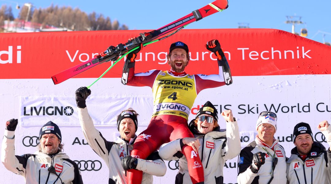 La nobile firma di Marco Schwarz nel super-g dei campionati austriaci dove c'è il bis di Nina Ortlieb