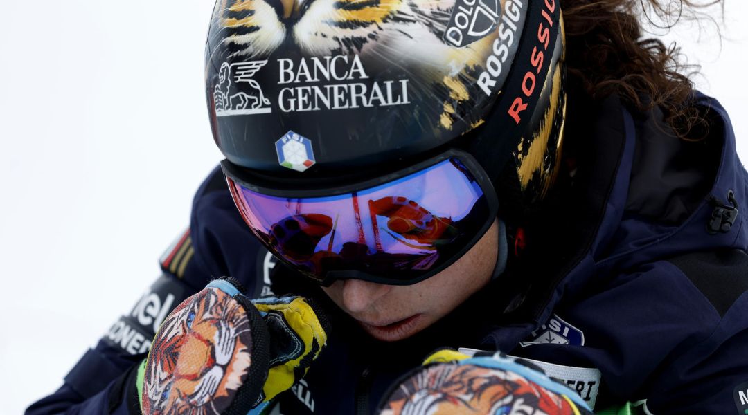 Allenamento (tra i pali) anche a Natale per Federica Brignone, oggi in pista a Courmayeur