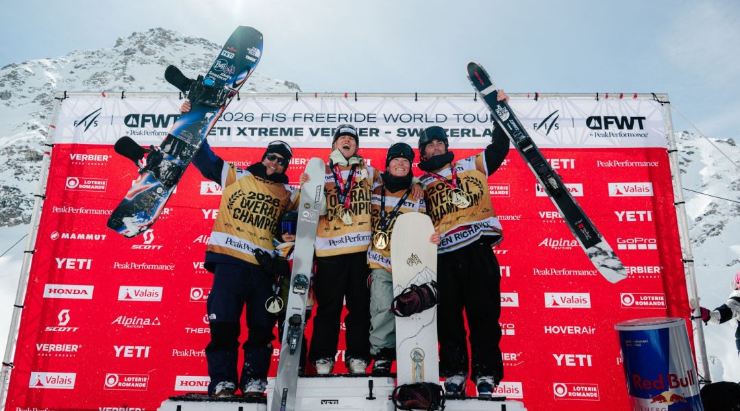 Sulla Bec des Rosses si chiude la stagione del Freeride: De Le Rue, Jones, Richards e Barin sono i nuovi campioni del mondo