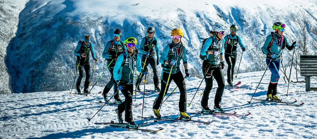 Gli atleti delle squadre Senior e U23 di Sci alpinismo in allenamento a Corvara dal 29 luglio al 2 agosto