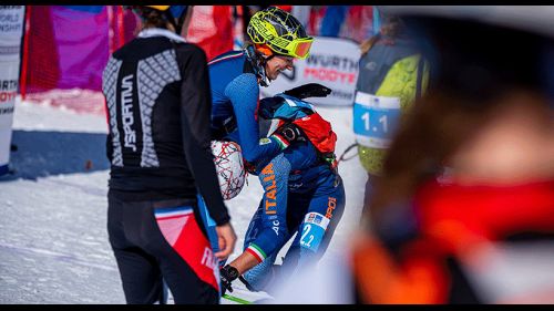 Mondinelli... c'è! La valsesiana è 3^ a metà gara dello slalom iridato guidato dalla solita Germane