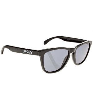 Prezzi Oakley frogskin polished black sunglasses grey