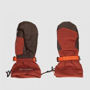 Prezzi Ortovox merino freeride mittens clay orange