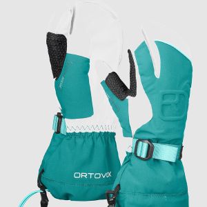 Prezzi Ortovox merino freeride 3 finger mittens pacific green