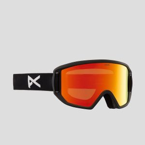 Prezzi Anon relapse jr mfi black goggle red solex