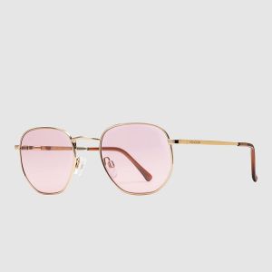 Prezzi Volcom happening gloss gold sunglasses pink