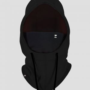 Prezzi Mons royale merino decade fleece hood black