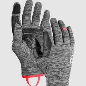 Prezzi Ortovox fleece light gloves black steel blend