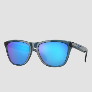 Prezzi Oakley frogskins crystal black sunglasses prizm sapphire polarized