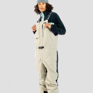 Prezzi Planks high rider bib pants mushroom