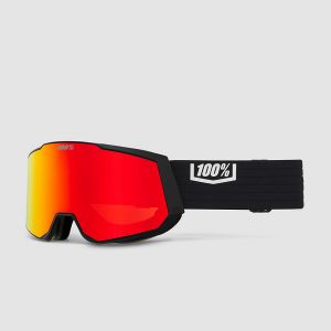 Prezzi 100percent snowcraft xl hiper black/red goggle mirror red lens