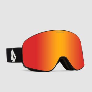 Prezzi Volcom odyssey matte black+bonus lens goggle red chrome