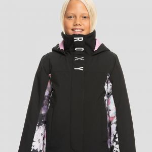 Prezzi Roxy galaxy jacket true black blurry flower