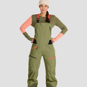 Prezzi Ortovox 3l deep shell bib pants wild herbs