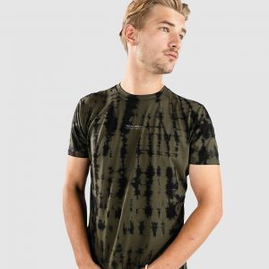 Prezzi Mons royale merino icon tie dyed tech tee olive tie dye