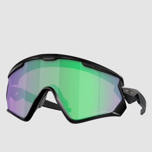 Prezzi Oakley wind jacket 2.0 matte black sunglasses prizm road jade