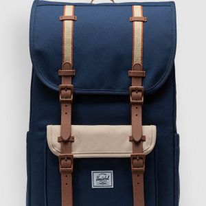 Prezzi Herschel little america 30l backpack black iris / twill