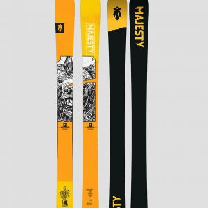 Prezzi Majesty dirty bear xl 2025 skis yellow