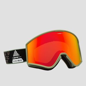 Prezzi Electric ek1 drama moss black(+bonus lens) goggle red chrome