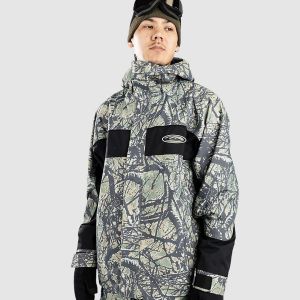 Prezzi Quiksilver high altitude 20k jacket woodland abstr sea spray