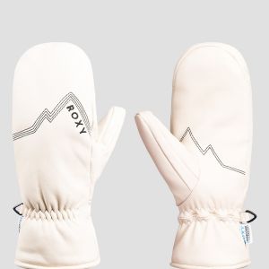 Prezzi Roxy eaststorm leather mittens buttercream