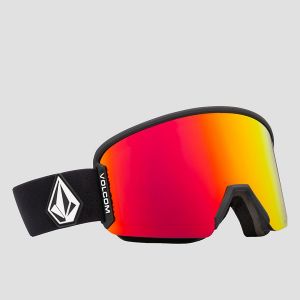 Prezzi Volcom garden 2 matte black goggle red chrome