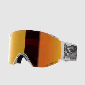 Prezzi Salomon s/view translucent frozen goggle mid red