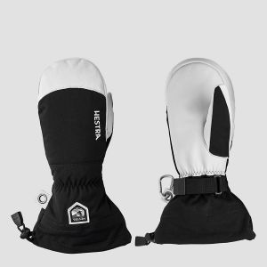 Prezzi Hestra army leather heli ski mittens black