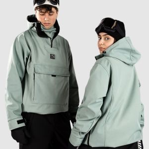 Prezzi Brethren apparel access anorak aloe green