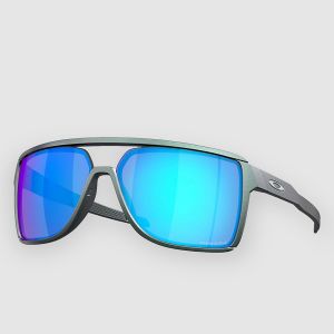 Prezzi Oakley castel matte silver/blue colorshift sunglass prizm sapphire