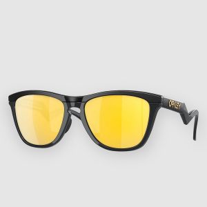 Prezzi Oakley frogskins hybrid matte black sunglasses prizm 24k polar