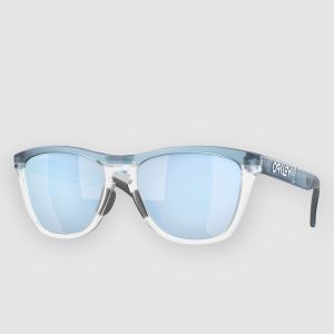 Prezzi Oakley frogskins range trans stonewash/clear sungla prizm deep water pola