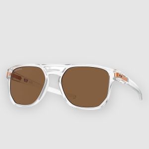 Prezzi Oakley latch beta matte clear sunglasses prizm bronze