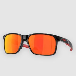 Prezzi Oakley portal x polished black sunglasses prizm ruby polarized