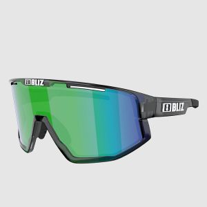 Prezzi Bliz active eyewear fusion small crystal black sunglasses brown w green multi