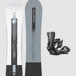 Prezzi Salomon sight+rhythm m black snowboard set uni