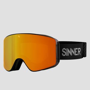 Prezzi Sinner aura matte black goggle full orange mirror&pink