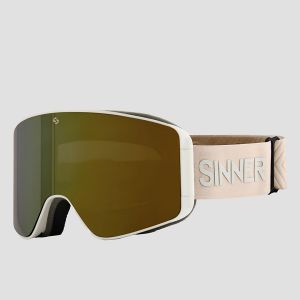 Prezzi Sinner aura matte light grey goggle full gold mirror and pink